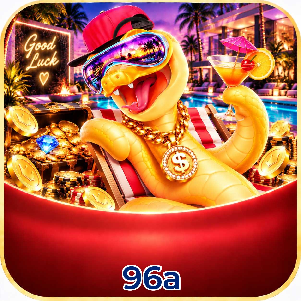 App 96a com catálogo premium, PIX e suporte 24/7